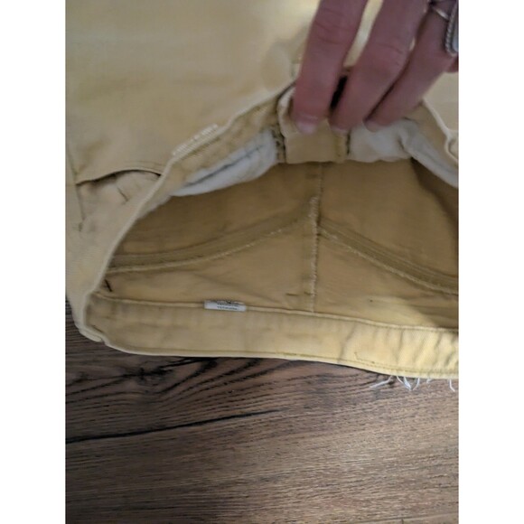 VTG 90s Roper Jeans Women 26 Yellow Bareback High Rise Western Straight Cutoff - Picture 4 of 10